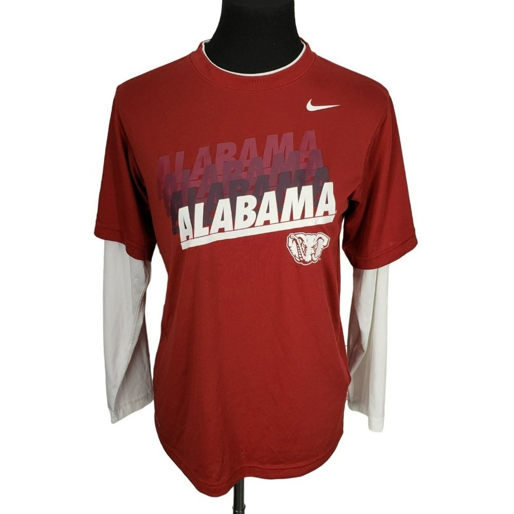 Nike‎ NCAA ALABAMA Dri Fit Long Sleeve Pullover Outstanding Condition Large